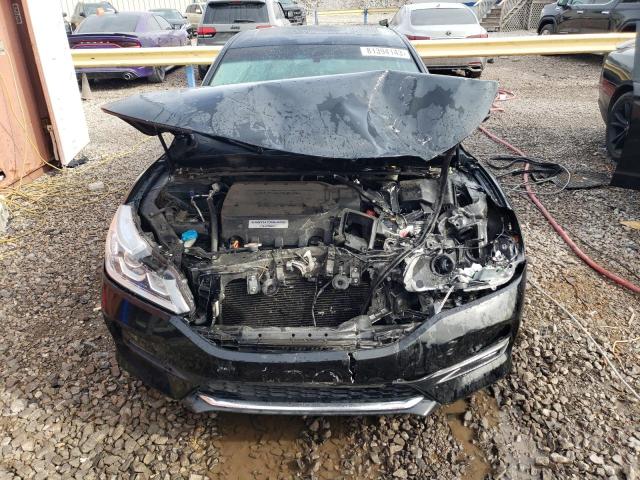 1HGCR3F82GA017714 - 2016 HONDA ACCORD EXL BLACK photo 5