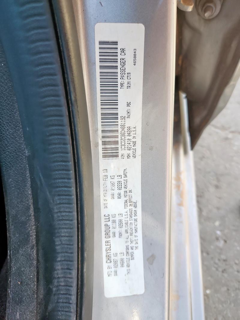 1C3CDZCB6DN661192 - 2013 DODGE AVENGER SXT SILVER photo 12