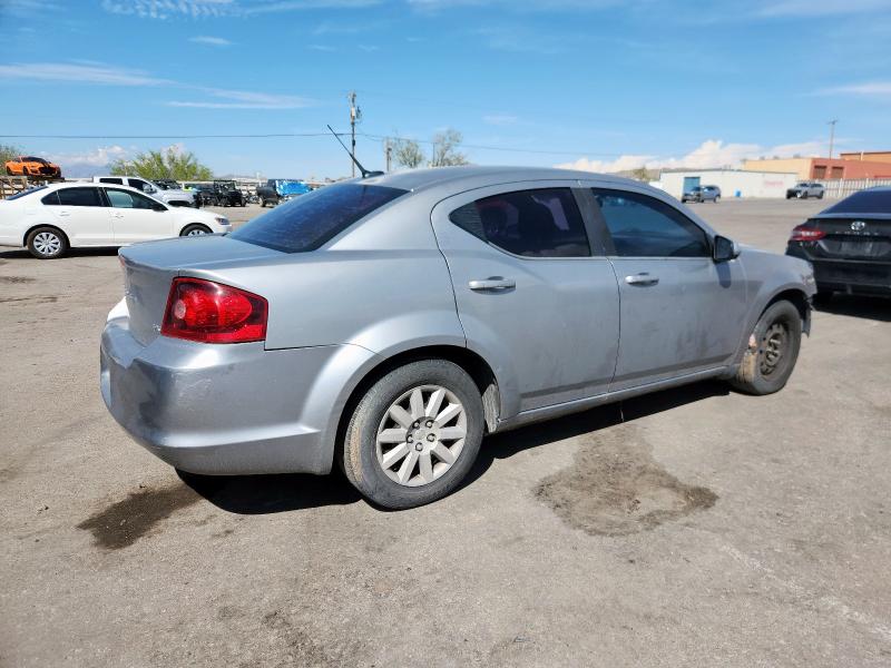 1C3CDZCB6DN661192 - 2013 DODGE AVENGER SXT SILVER photo 3