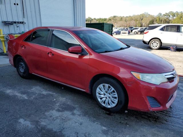 4T1BF1FK1DU683360 - 2013 TOYOTA CAMRY L RED photo 4