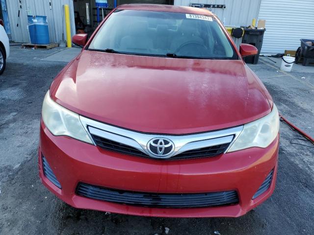 4T1BF1FK1DU683360 - 2013 TOYOTA CAMRY L RED photo 5