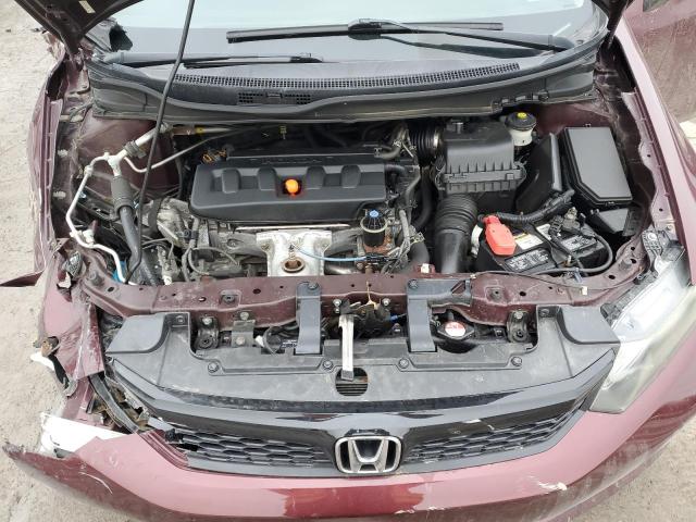 2HGFB2F53CH580042 - 2012 HONDA CIVIC LX MAROON photo 11