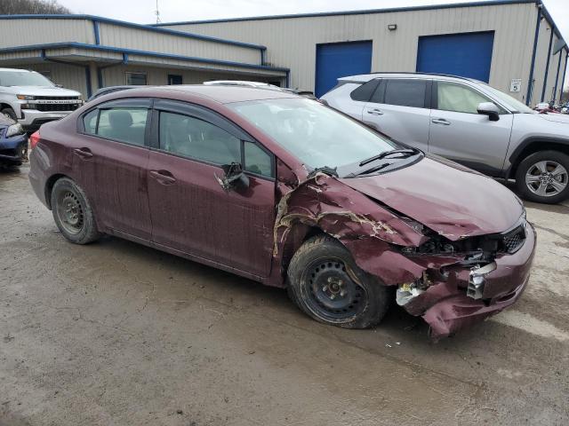 2HGFB2F53CH580042 - 2012 HONDA CIVIC LX MAROON photo 4