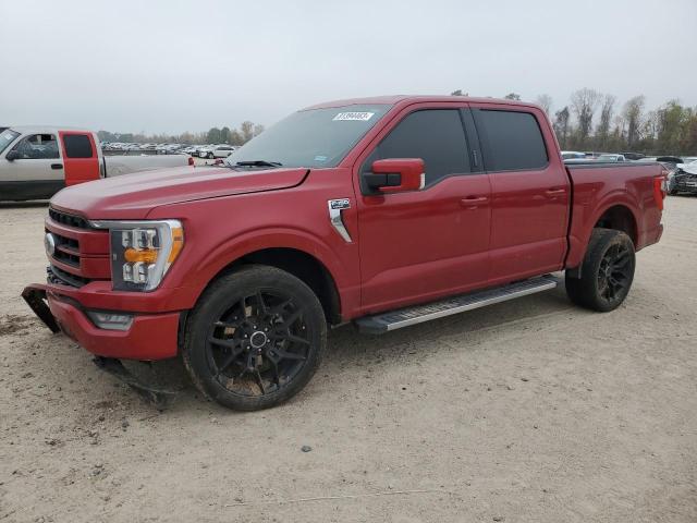 1FTEW1C59MKD65398 - 2021 FORD F150 SUPERCREW RED photo 1