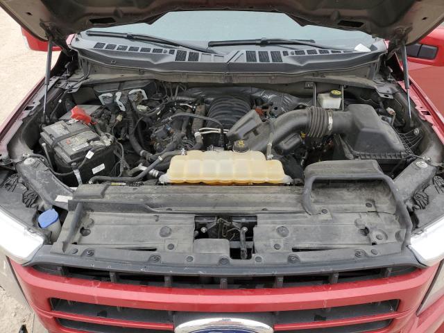 1FTEW1C59MKD65398 - 2021 FORD F150 SUPERCREW RED photo 11