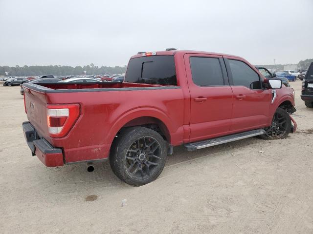 1FTEW1C59MKD65398 - 2021 FORD F150 SUPERCREW RED photo 3
