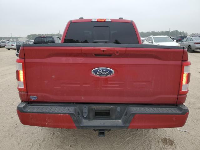 1FTEW1C59MKD65398 - 2021 FORD F150 SUPERCREW RED photo 6