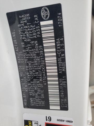 4T1DAACK7SU113839 - 2025 TOYOTA CAMRY XSE 白色 照片 13