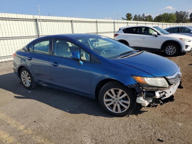 19XFB2F89CE318269 - 2012 HONDA CIVIC EX BLUE photo 4