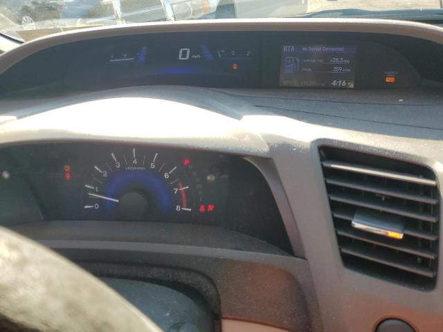 19XFB2F89CE318269 - 2012 HONDA CIVIC EX BLUE photo 9