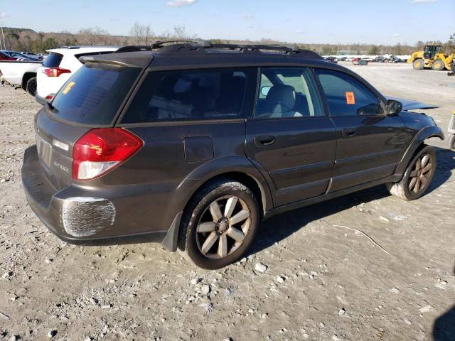 4S4BP61C187303948 - 2008 SUBARU OUTBACK 2.5I GRAY photo 3