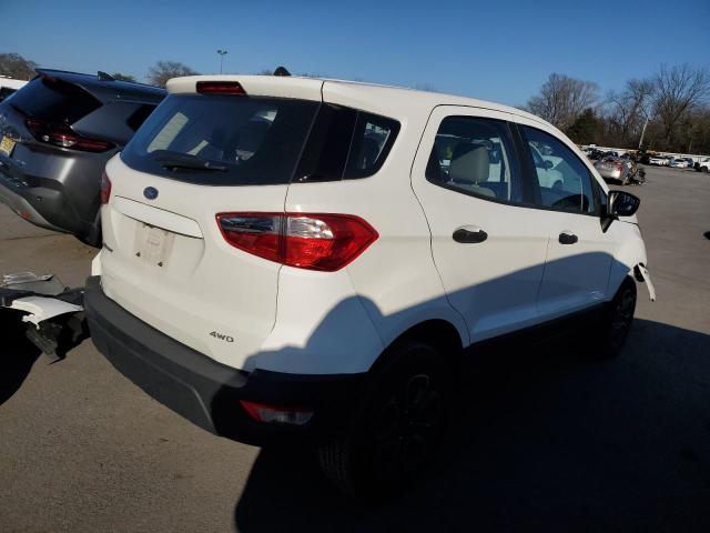 MAJ6P1SL7JC210202 - 2018 FORD ECOSPORT S WHITE photo 3