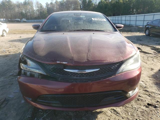 1C3CCCBB3FN745524 - 2015 CHRYSLER 200 S RED photo 5