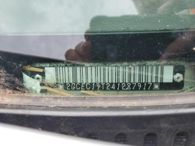 2GCEC19T241287917 - 2004 CHEVROLET SILVERADO C1500 Qəhvəyi foto 12