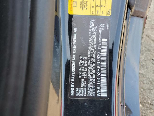 WBALL5C52FJ997639 - 2015 BMW Z4 SDRIVE28I BLACK photo 12