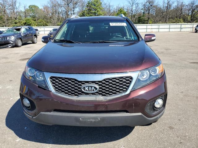 5XYKUDA22DG392130 - 2013 KIA SORENTO EX მუქწითელი ფოტო 5