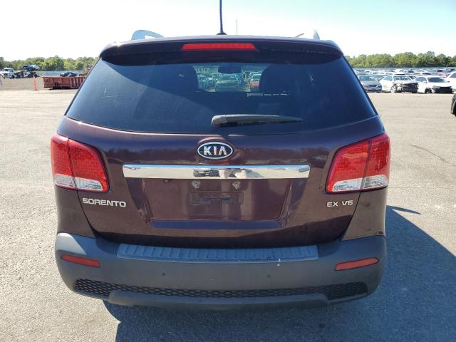 5XYKUDA22DG392130 - 2013 KIA SORENTO EX მუქწითელი ფოტო 6