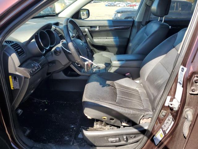 5XYKUDA22DG392130 - 2013 KIA SORENTO EX მუქწითელი ფოტო 7