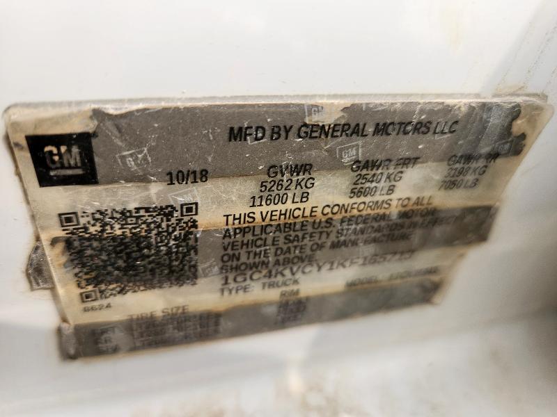 1GC4KVCY1KF165713 - 2019 CHEVROLET SILVERADO K3500 Ağ foto 12