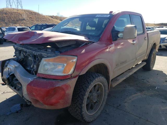 1N6BA0EC5BN319292 - 2011 NISSAN TITAN S RED photo 1