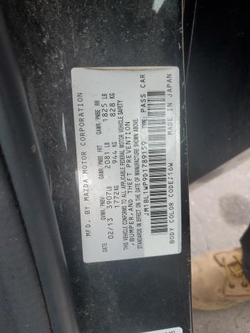 JM1BL1WP9D1789159 - 2013 MAZDA 3 I BLACK photo 12