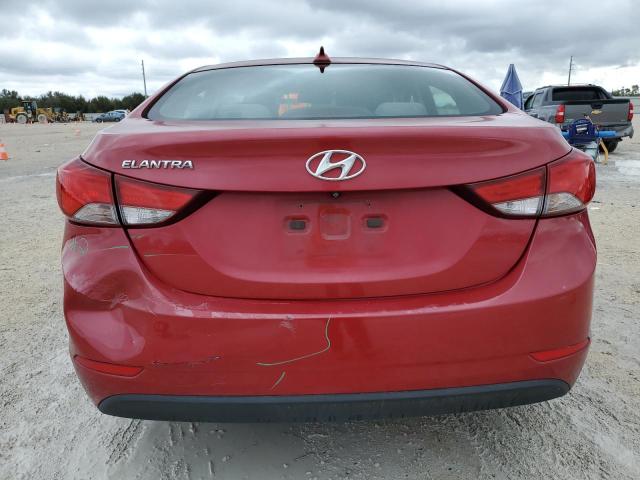 KMHDH4AE5GU526246 - 2016 HYUNDAI ELANTRA SE RED photo 6