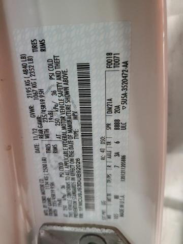 1FMCU9J93DUB92026 - 2013 FORD ESCAPE TITANIUM 白色 照片 13