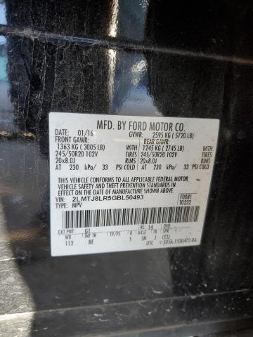 2LMTJ8LR5GBL50493 - 2016 LINCOLN MKX RESERVE Schwarz Foto 13