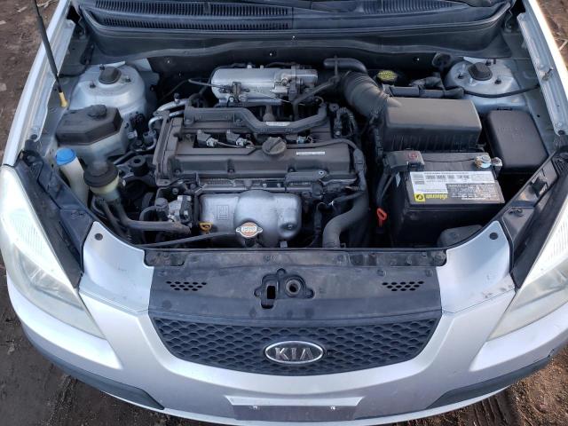 KNADE123376276029 - 2007 KIA RIO BASE SILVER photo 11