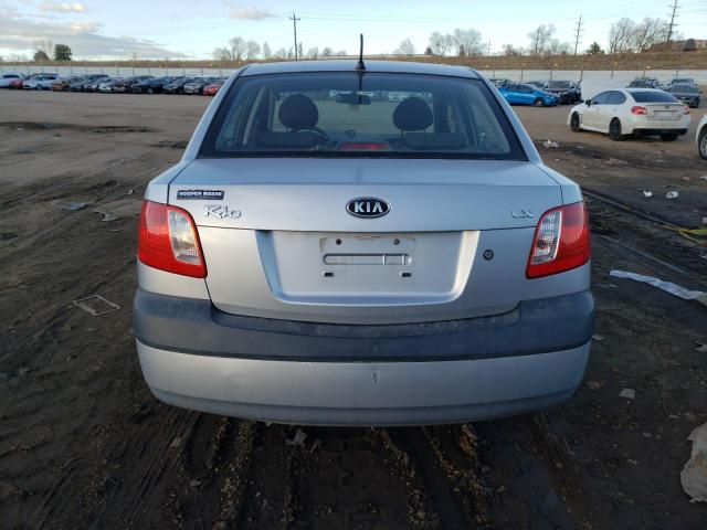 KNADE123376276029 - 2007 KIA RIO BASE SILVER photo 6