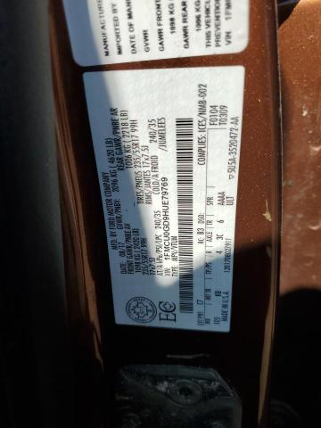 1FMCU0GD9HUE79769 - 2017 FORD ESCAPE SE BROWN photo 14