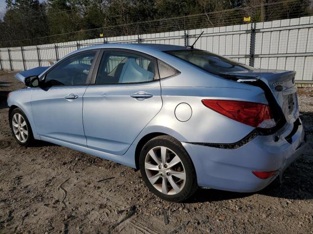 KMHCU4AE7EU738487 - 2014 HYUNDAI ACCENT GLS BLUE photo 2