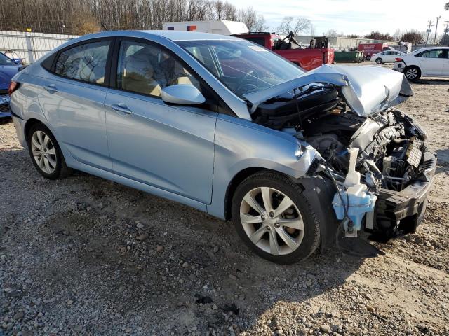 KMHCU4AE7EU738487 - 2014 HYUNDAI ACCENT GLS BLUE photo 4