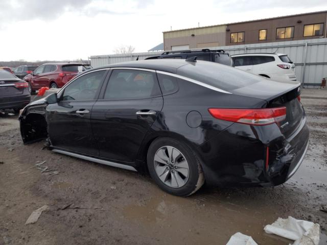 KNAGT4LE9H5011370 - 2017 KIA OPTIMA HYBRID BLACK photo 2