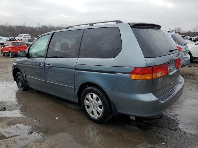 5FNRL18672B043056 - 2002 HONDA ODYSSEY EX BLUE photo 2