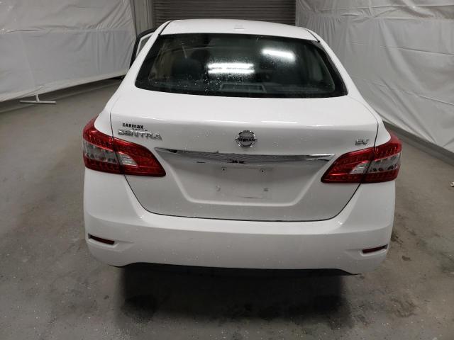 3N1AB7AP3FY329814 - 2015 NISSAN SENTRA S WHITE photo 6