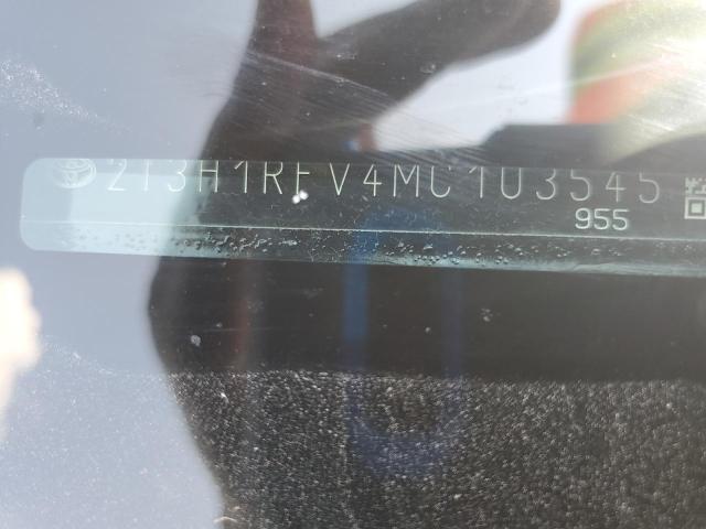 2T3H1RFV4MC103545 - 2021 TOYOTA RAV4 LE ვერცხლისფერი ფოტო 13