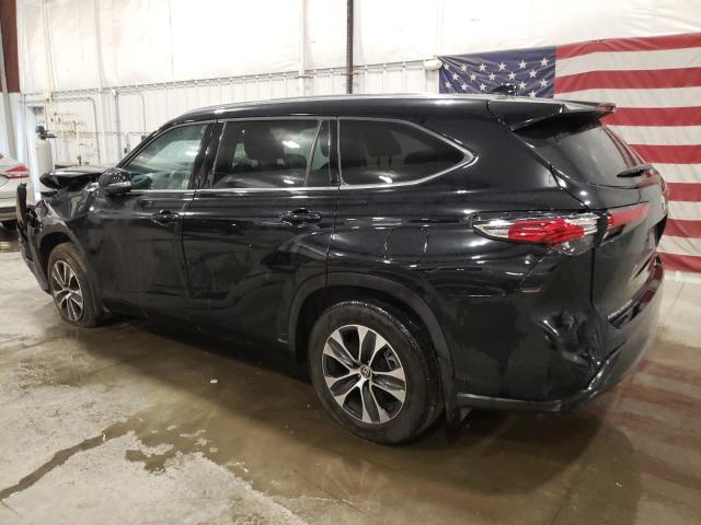 5TDGZRBH0MS533397 - 2021 TOYOTA HIGHLANDER XLE BLACK photo 2