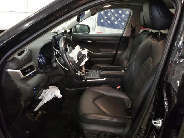 5TDGZRBH0MS533397 - 2021 TOYOTA HIGHLANDER XLE BLACK photo 7