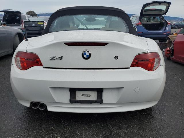 4USBU53516LX01990 - 2006 BMW Z4 3.0SI WHITE photo 6