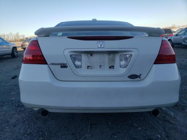 1HGCM66867A070268 - 2007 HONDA ACCORD EX WHITE photo 6