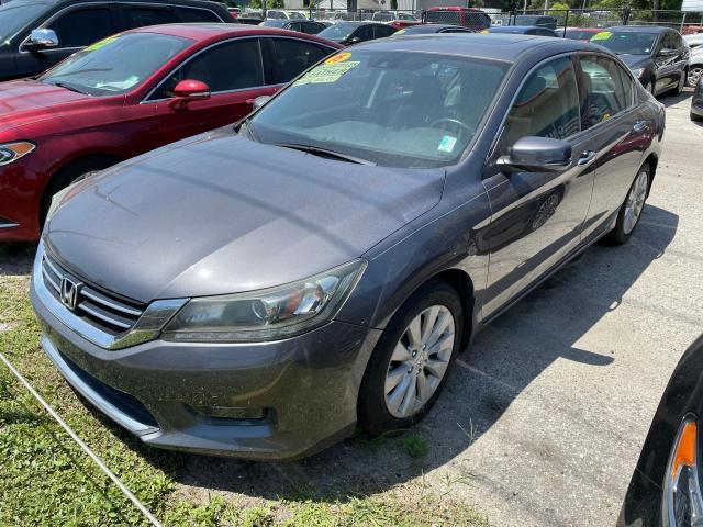 1HGCR3F83FA025402 - 2015 HONDA ACCORD EXL GRAY photo 2