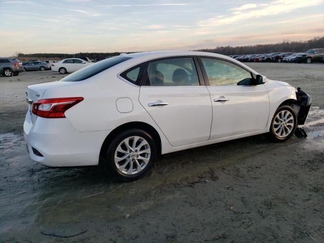 3N1AB7AP1KY435771 - 2019 NISSAN SENTRA S WHITE photo 3