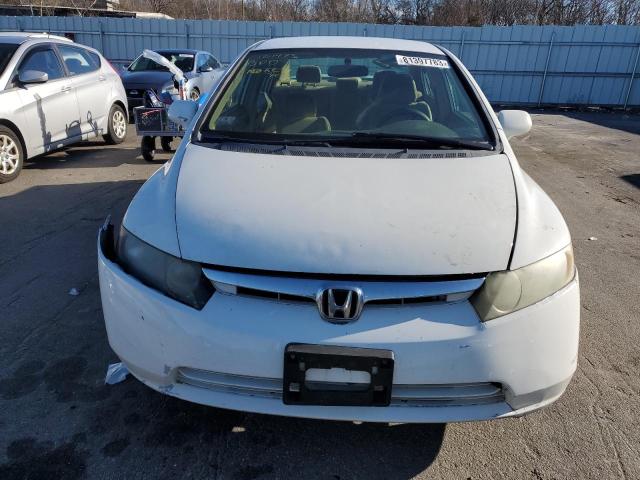 2HGFA16527H501236 - 2007 HONDA CIVIC LX WHITE photo 5