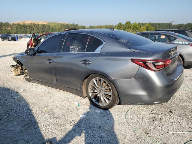 JN1EV7AP9JM353359 - 2018 INFINITI Q50 LUXE ვერცხლისფერი ფოტო 2