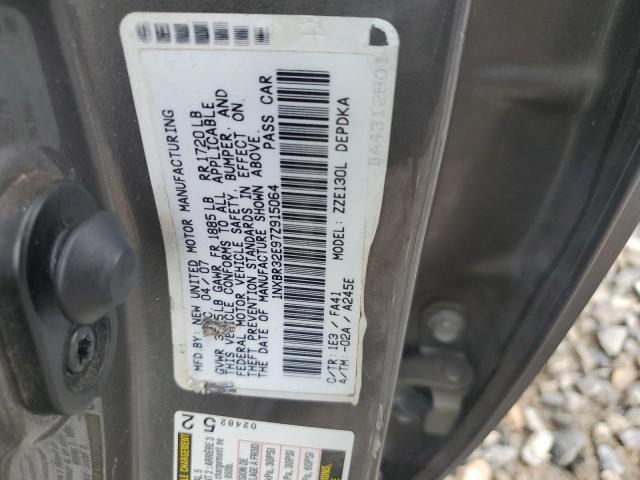 1NXBR32E97Z915064 - 2007 TOYOTA COROLLA CE GRAY photo 12