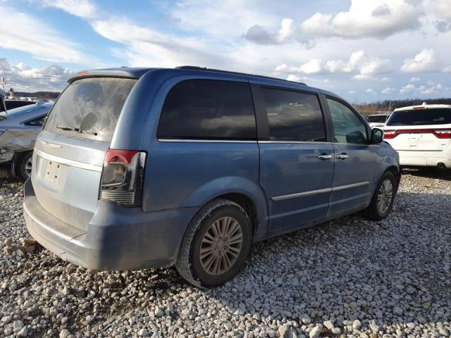 2A4RR8DG7BR785364 - 2011 CHRYSLER TOWN & COU TOURING L BLUE photo 3