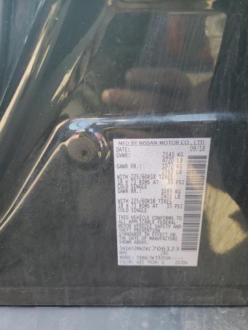 5N1AT2MV2KC706123 - 2019 NISSAN ROGUE S შავი ფოტო 14