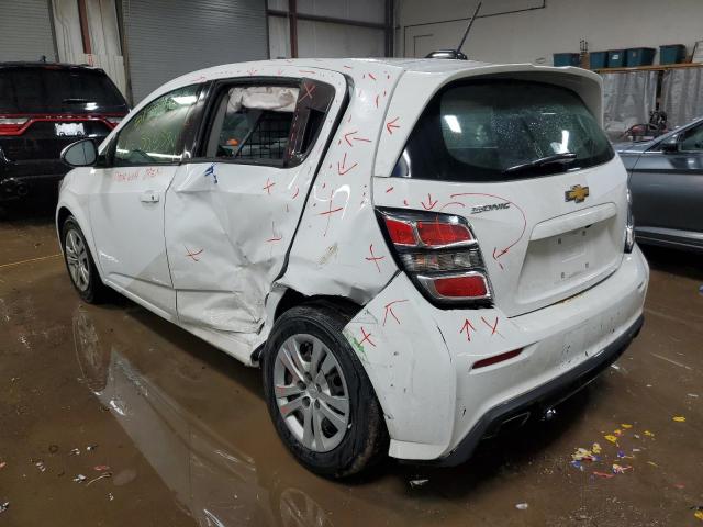 1G1JG6SB2L4139330 - 2020 CHEVROLET SONIC WHITE photo 2