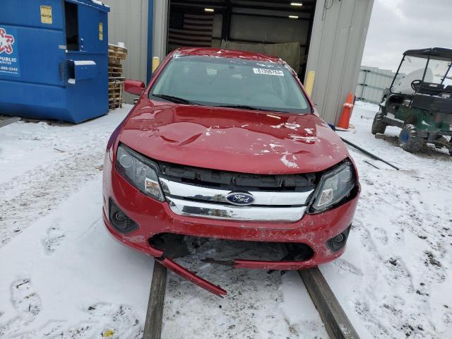 3FAHP0HA5CR388882 - 2012 FORD FUSION SE RED photo 5